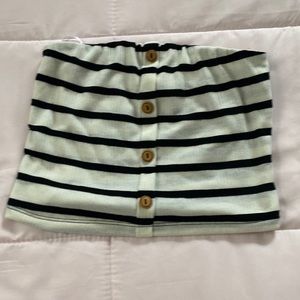 Women Striped Tube Top